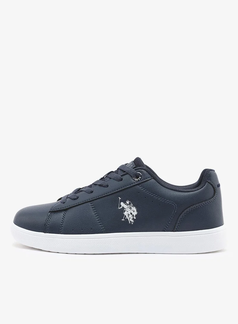 U.S. Polo Assn. Navy Women's Navy Sneakers with White Contrast – Bold Lace-Up Style for Striking Everyday Look for Women | Best Price UAE